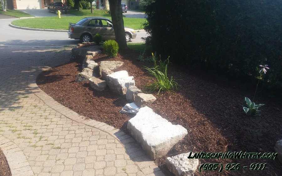 Gardening Gardener Flower Beds Rock Stone 